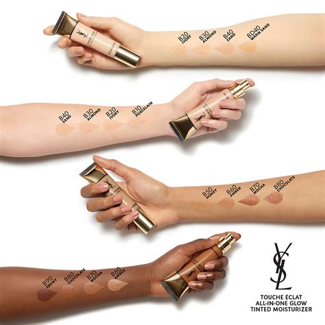 yves saint laurent touche eclat all in one glow swatches|touche éclat foundation review.